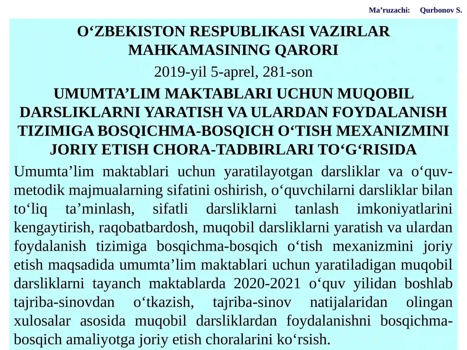 UMUMIY О‘RTA TA’LIMNING ONA TILI FANIDAN MILLIY О‘QUV DASTURI VA “О‘QISH KITOBI” DARSLIKLARI TAHLILI 3