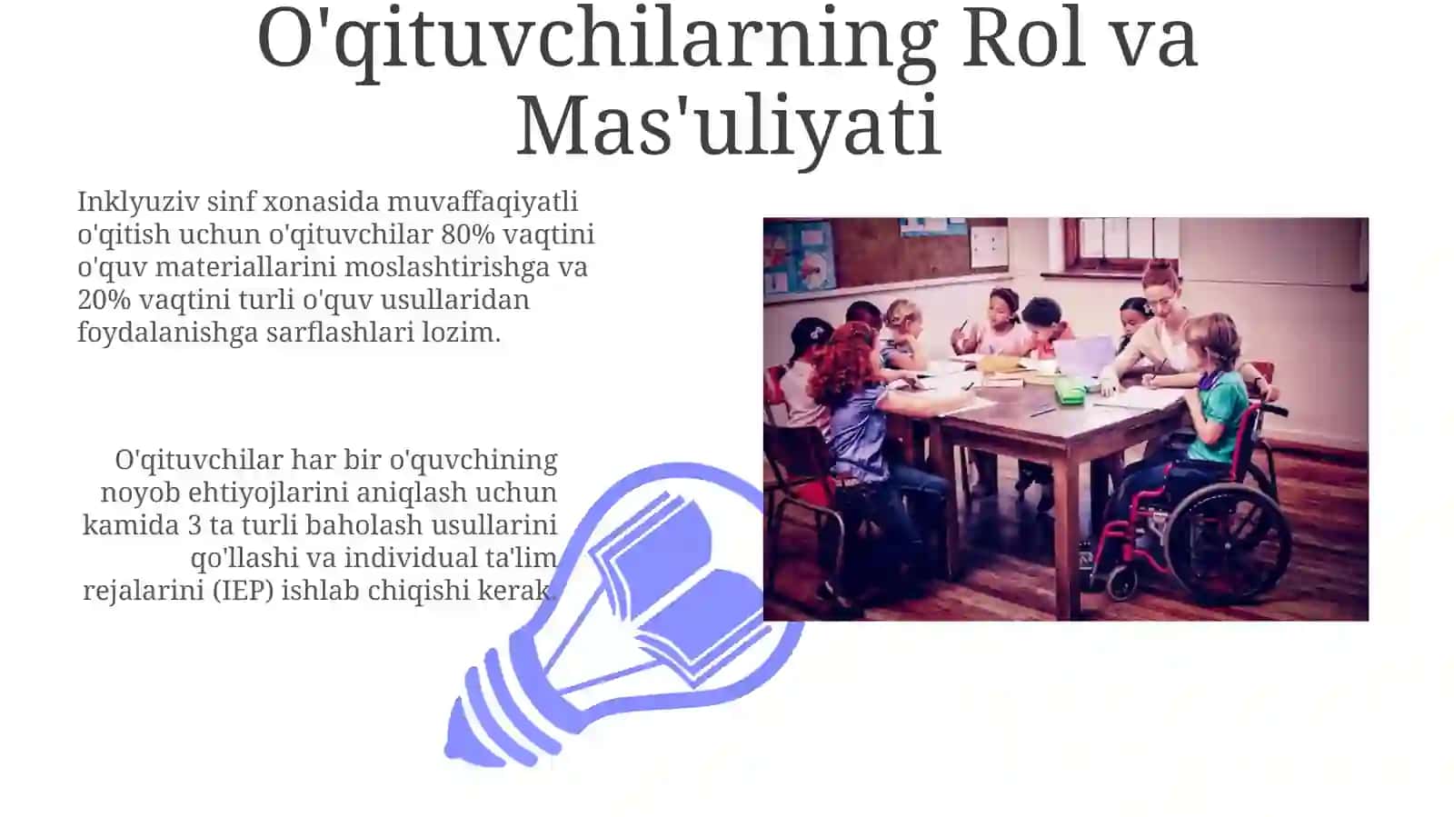 Inklyuziv Ta'limda Sinf Xonalarini Moslashtirish 3