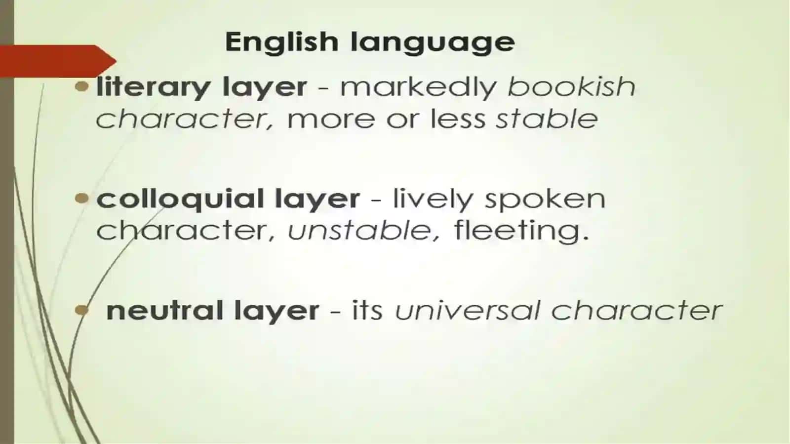 LECTURE 5: STYLISTIC DIFFERENTIATION OF VOCABULARY 3