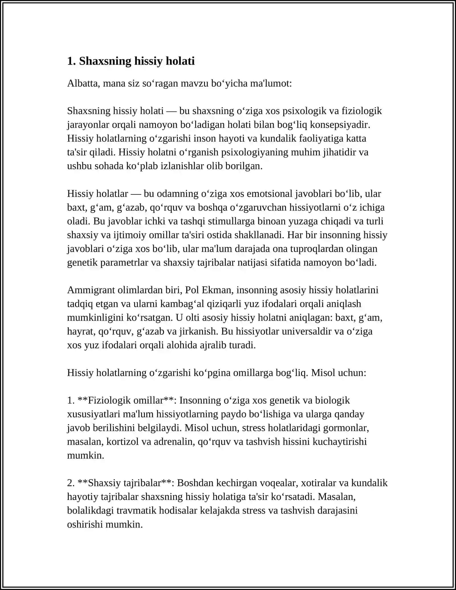 SHAXSNING HISSIY-IRODAVIY SOHASI VA KASBGA MOSLASHISH 3
