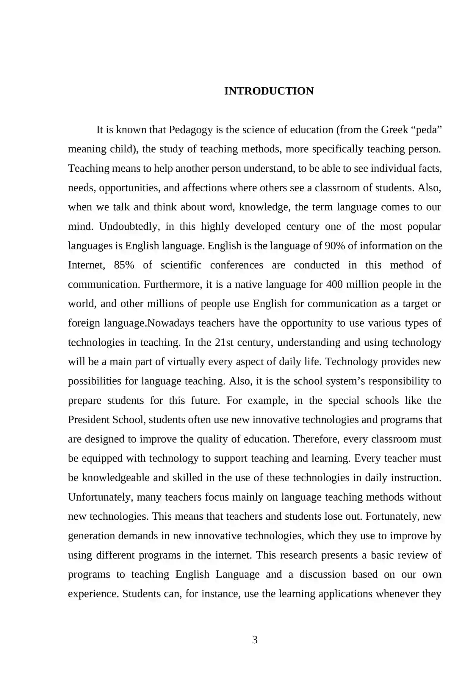 Coursework on Practical Usage of New Pedagogical Technologies 3