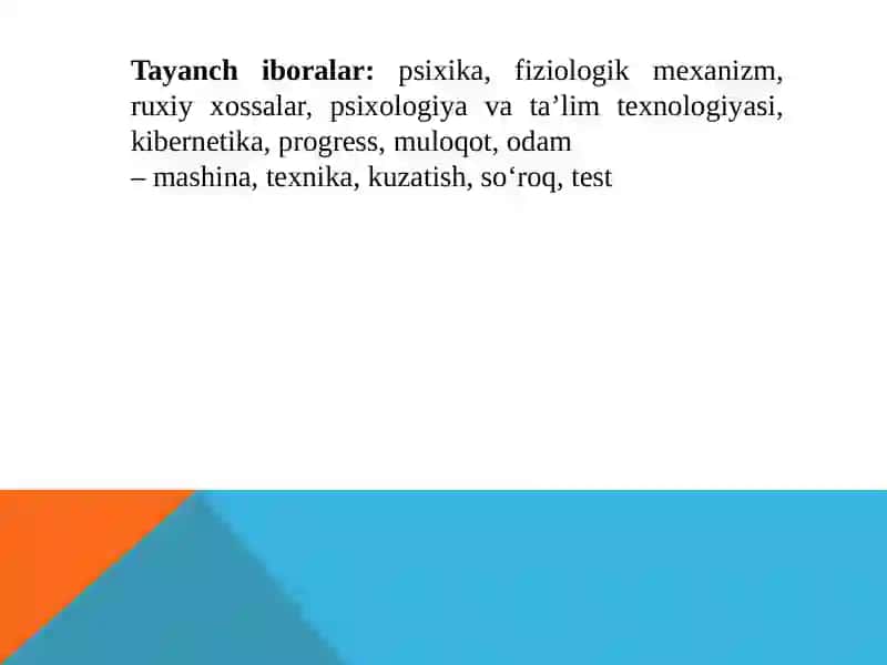 Psixologiya  fanining tarmoqlari va tadqiqot metodlar 3