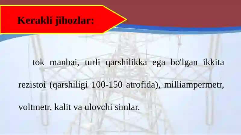 O'tkazgichlarni ketma-ket ulash 3