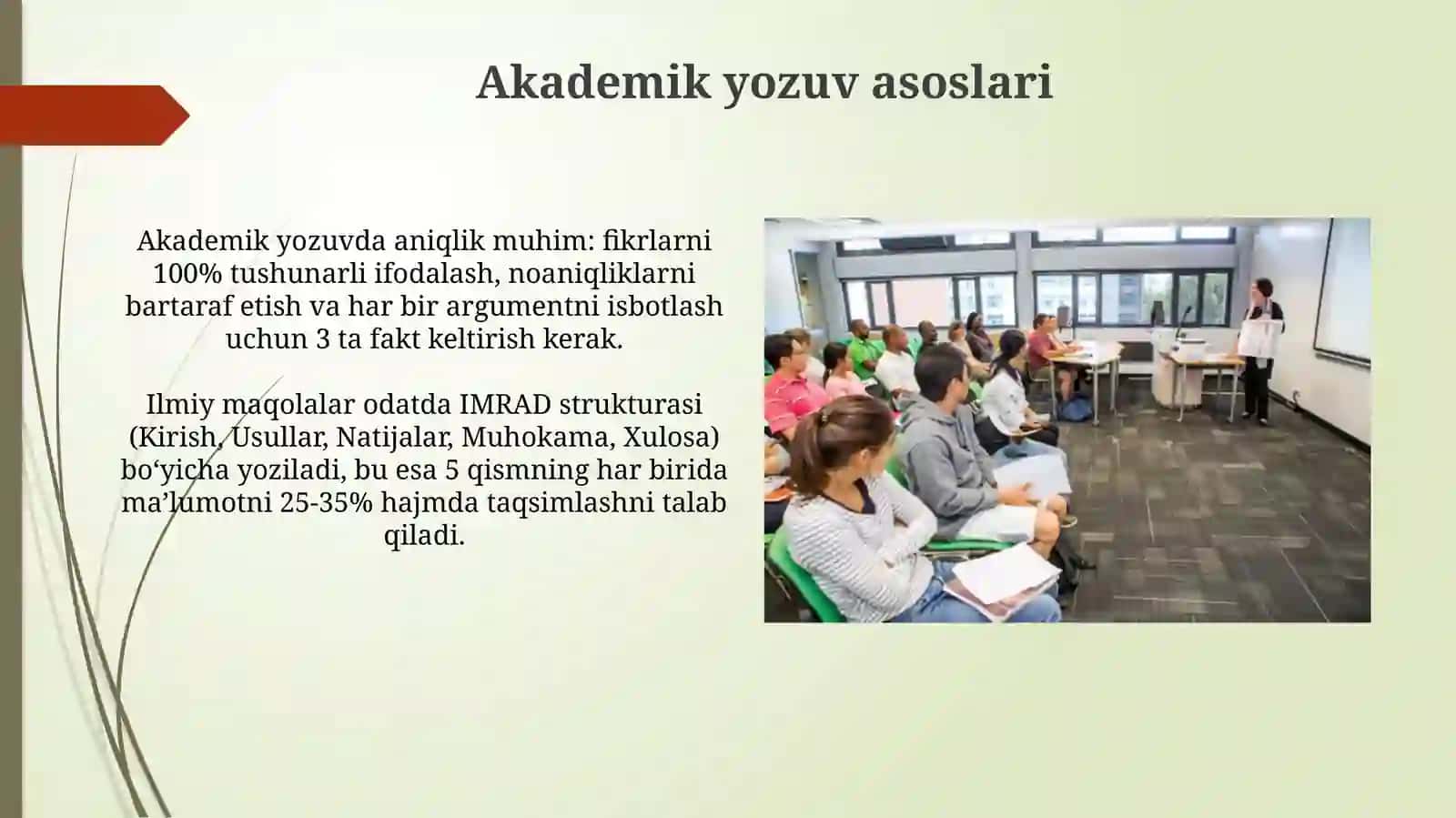Akademik koʻnikmalar faniga kirish 3