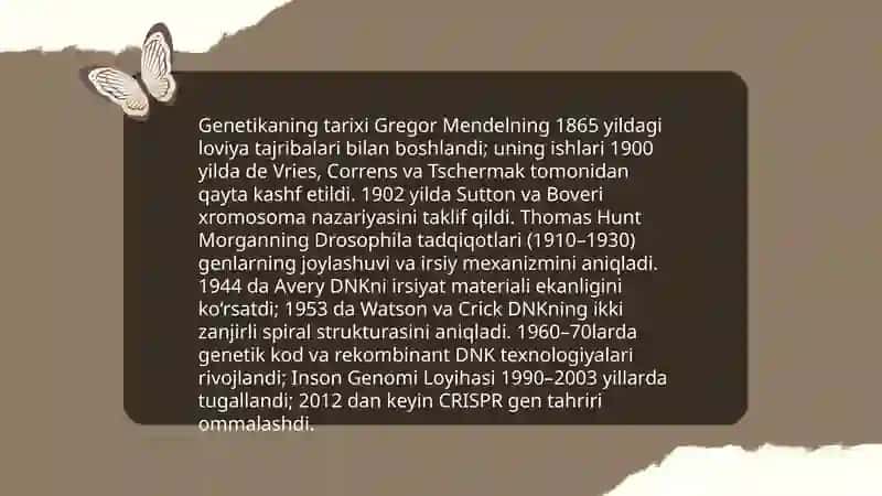 Umumiy genetika asoslari 3