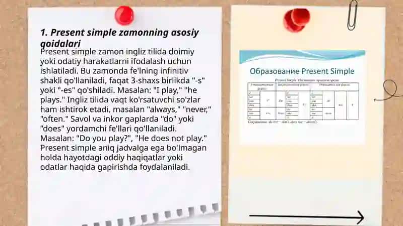 Present simple 3