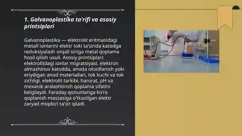 Galvanoplastika usulining mohiyati va jarayonning texnologik sxemasi 3