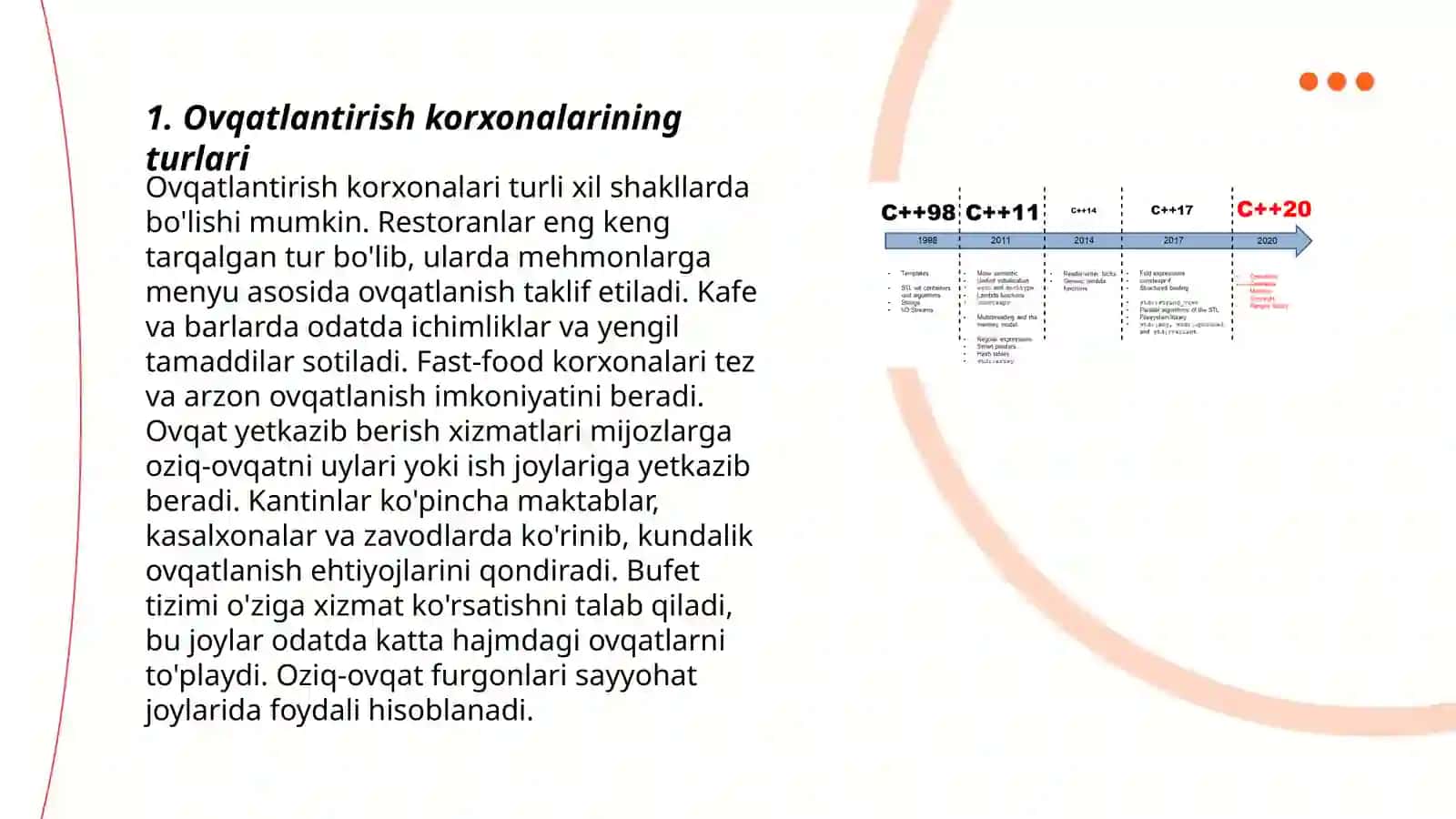 Ovqatlantirish korxonalarining turlari 3