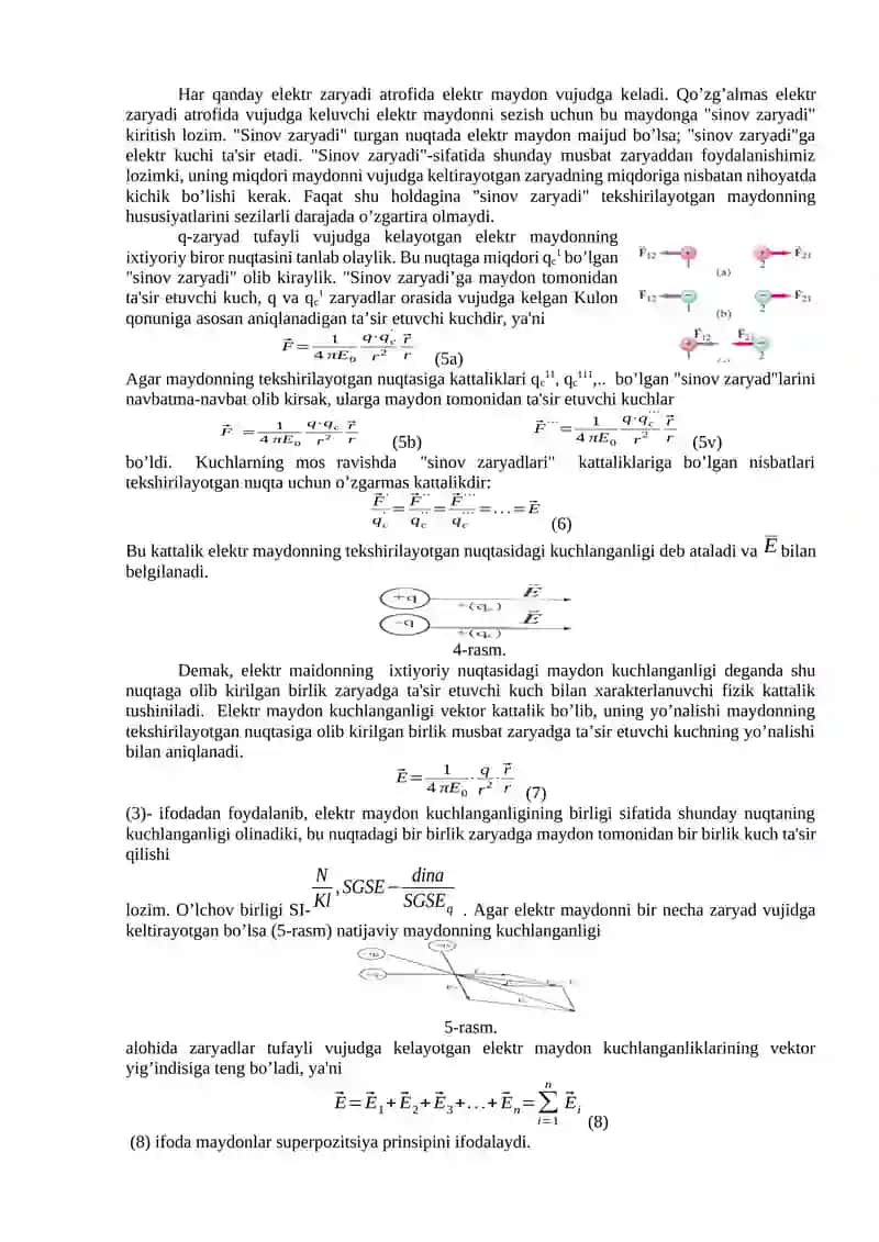 Elektrostatika. O’zgarmas tok qonunlari. 3