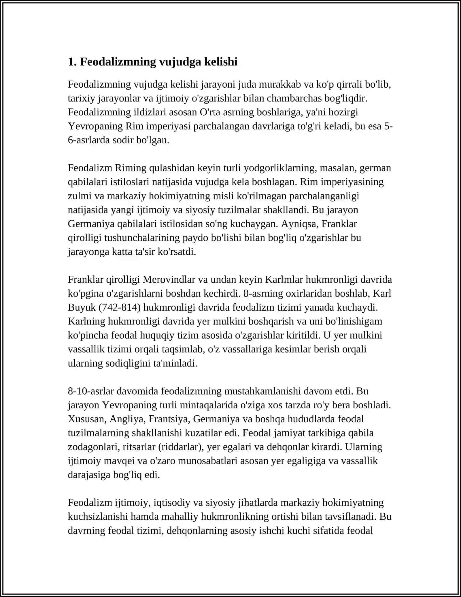 FEODAL JAMIYATI VA UNING YEMIRILISHI DAVRIDAGI IQTISODIY TA'LIMOTLARI 3