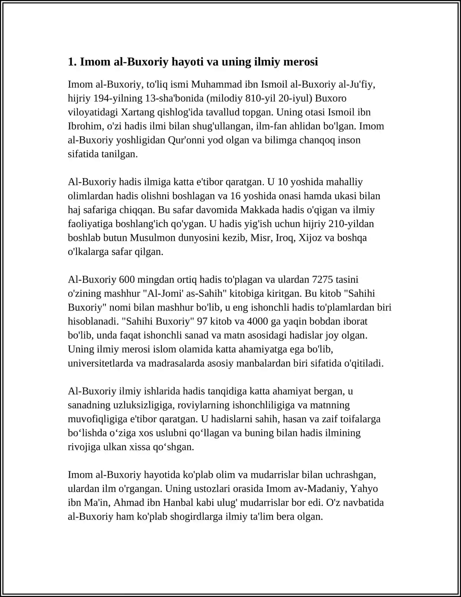 IMOM AL BUXORIYNING PEDAGOGIK QARASHLARI 3