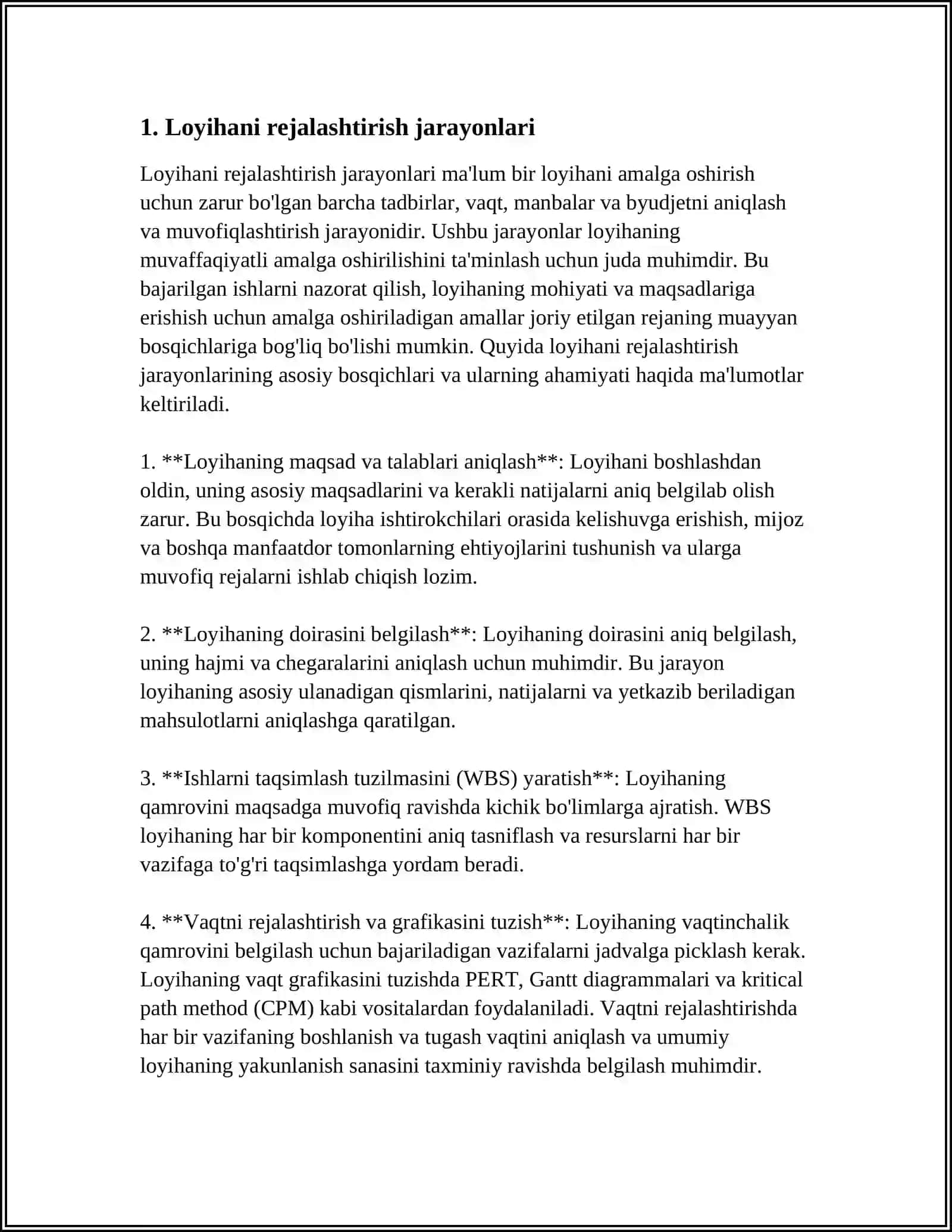 AXBOROT TIZIMLARI SOHASIDA LOYIHANI BOSHQARISH MAQSADLARI 3