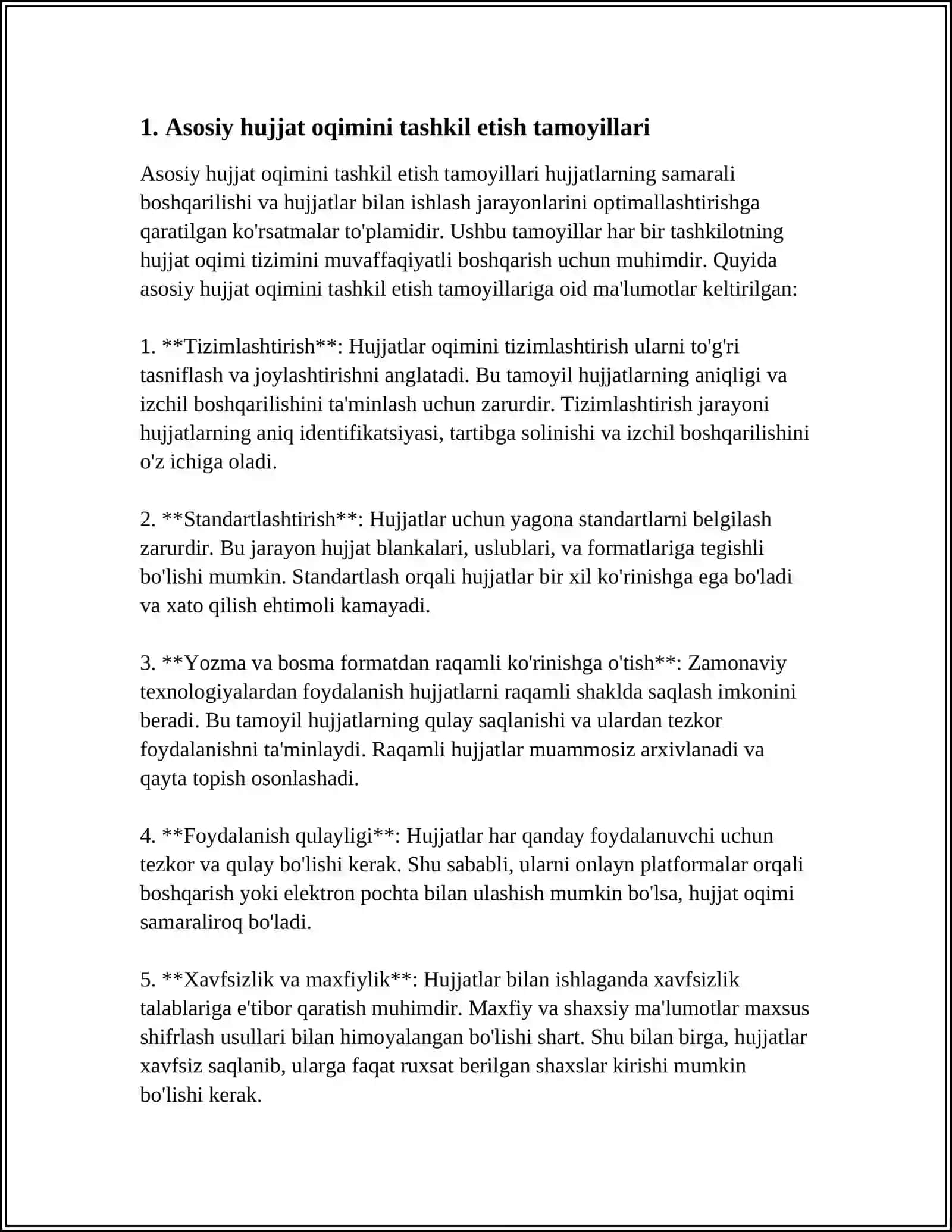 ASOSIY HUJJAT OQIMINI TUZISH RASMIY BELGILAR 3