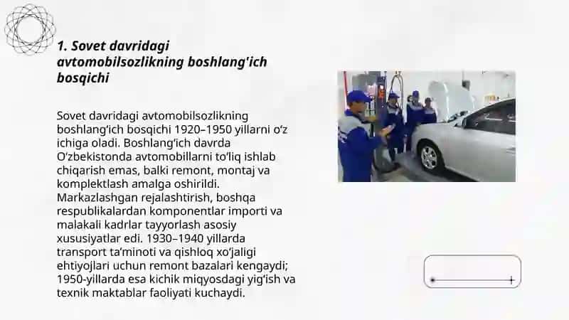 Sovet davridagi avtomobilsozlikning boshlang'ich bosqichi 3