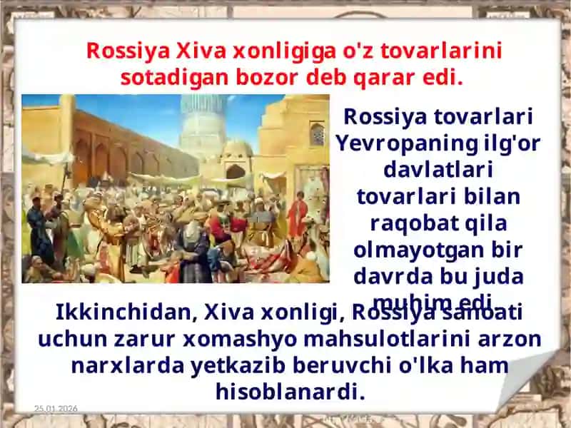 Xiva xonligining tashqi siyosati Muhammad Rahimxon I davrida Xiva xonligi 3