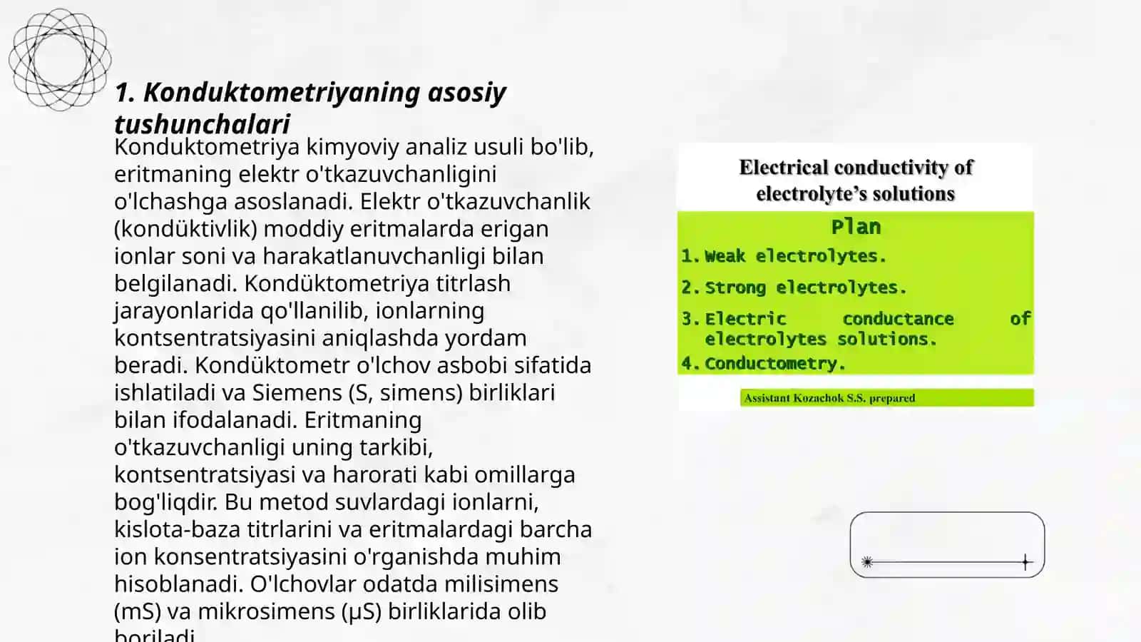 Konduktometriya. Potensiyometriya 3