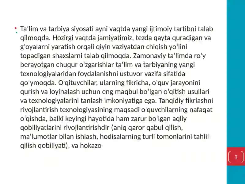 Tanqidiy o’qishni samarali yo’lga qo’yish vositalari 3