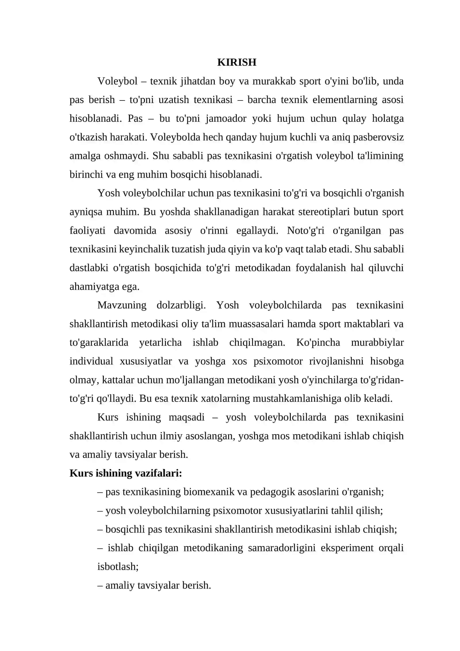 Yosh voleybolchilarda to'pni uzatish (pas) texnikasini shakllantirish 3