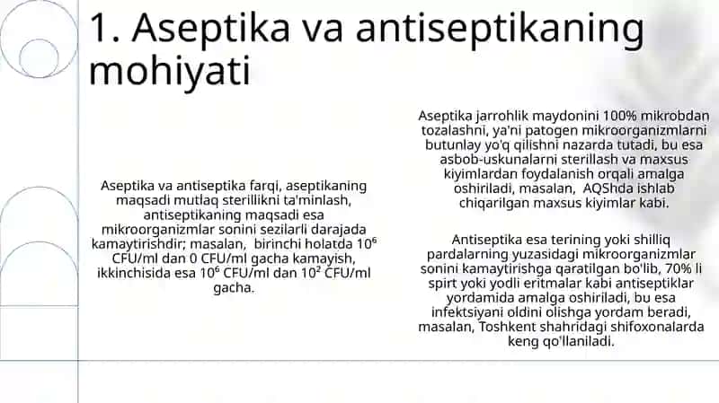 Aseptika va Antiseptika 3