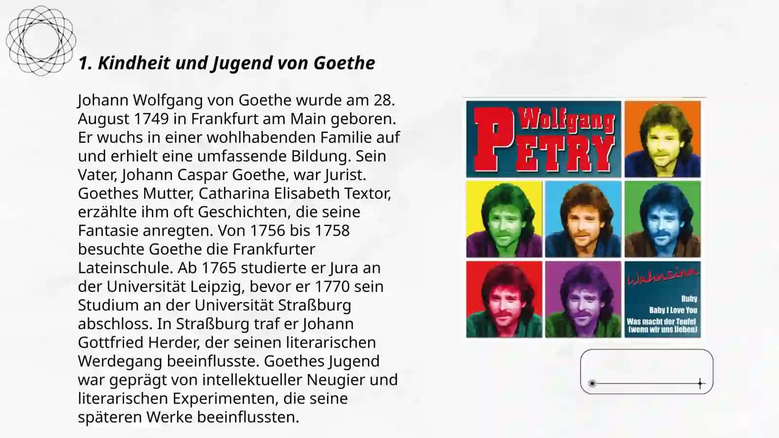 Das Leben und Schaffen von Johann wolfgang Geothe 3