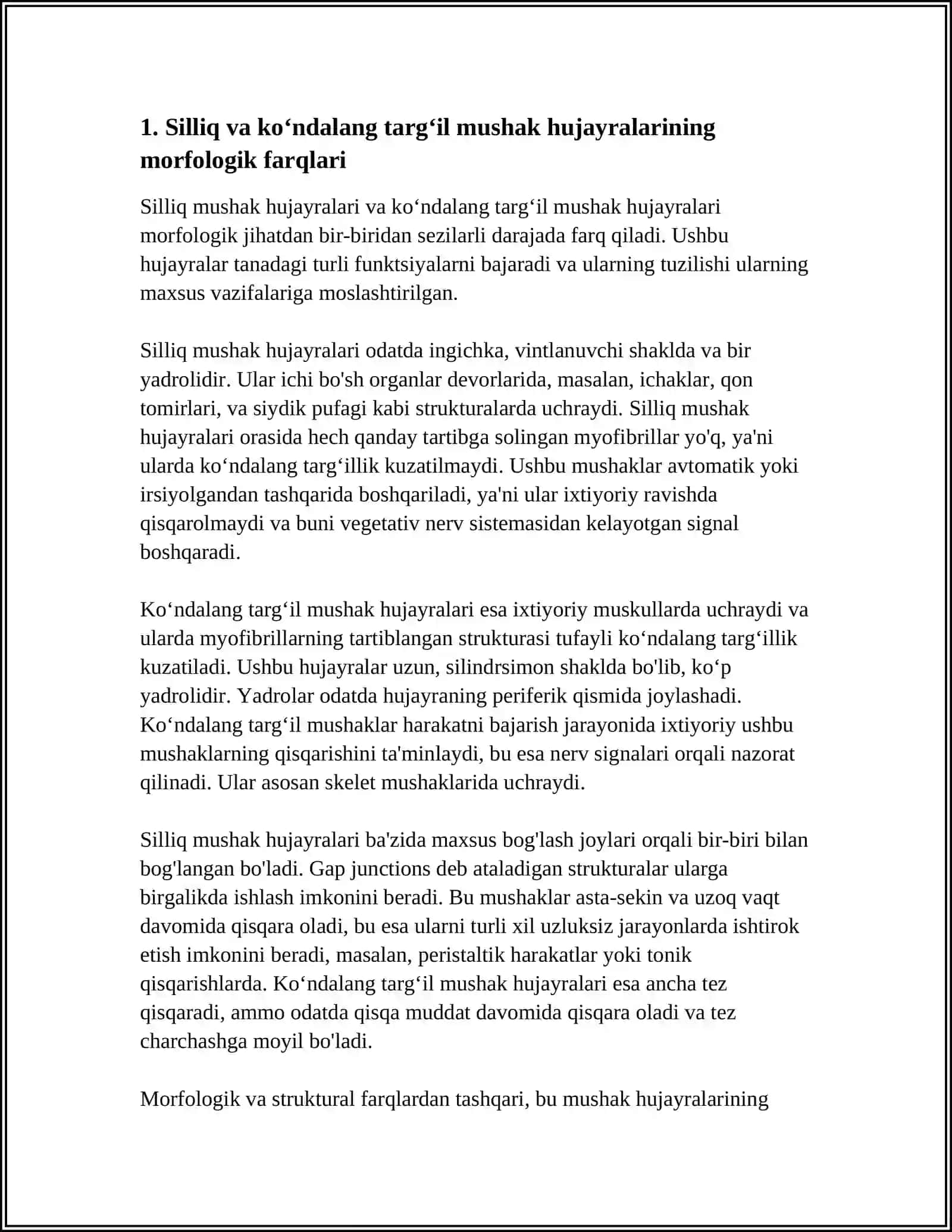 SILLIQ VA KOʻNDALANG TARGʻIL MUSHAKLAR FIZIOLOGIK FARQLARI 3
