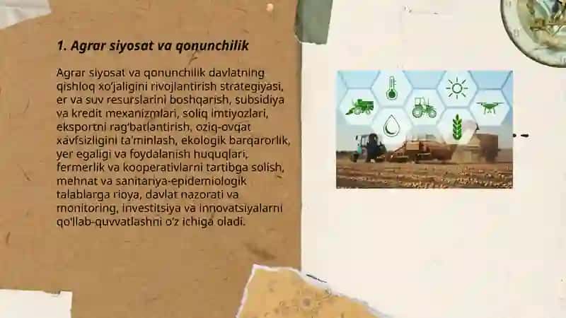 Agro munosabatlar va Agrar biznes 3