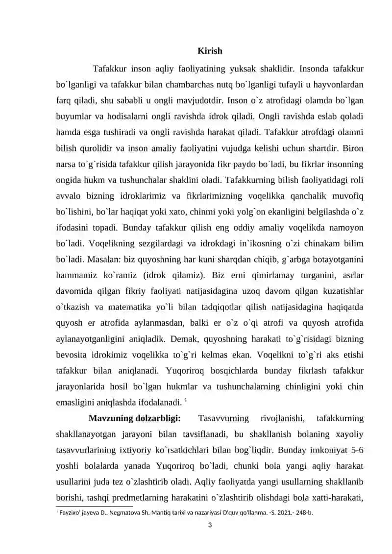 Tafakkurni bilish faoliyati sifatida o‘rganish 3