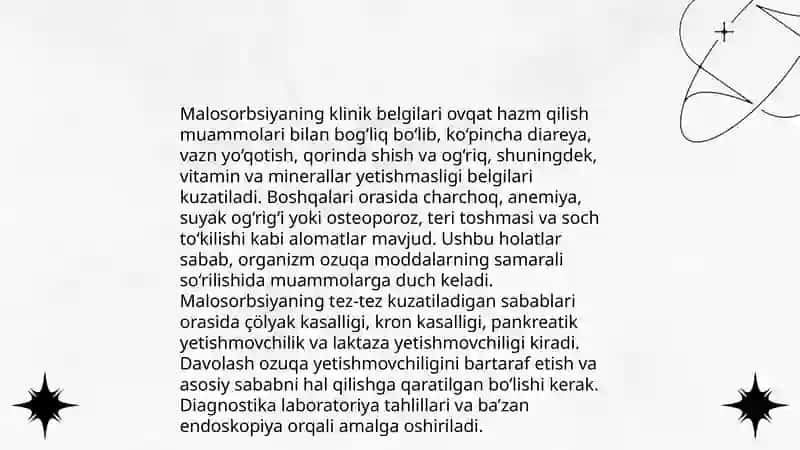 Malosorbsiya, seliakiya 3
