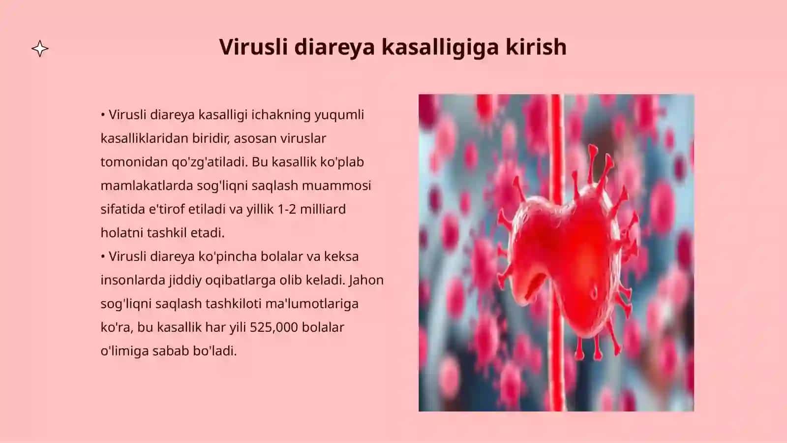 Virusli diareya kasaliging qoʻzgʻatuvchising klasifikatsiyasi pataginezi labaratoryasi 3