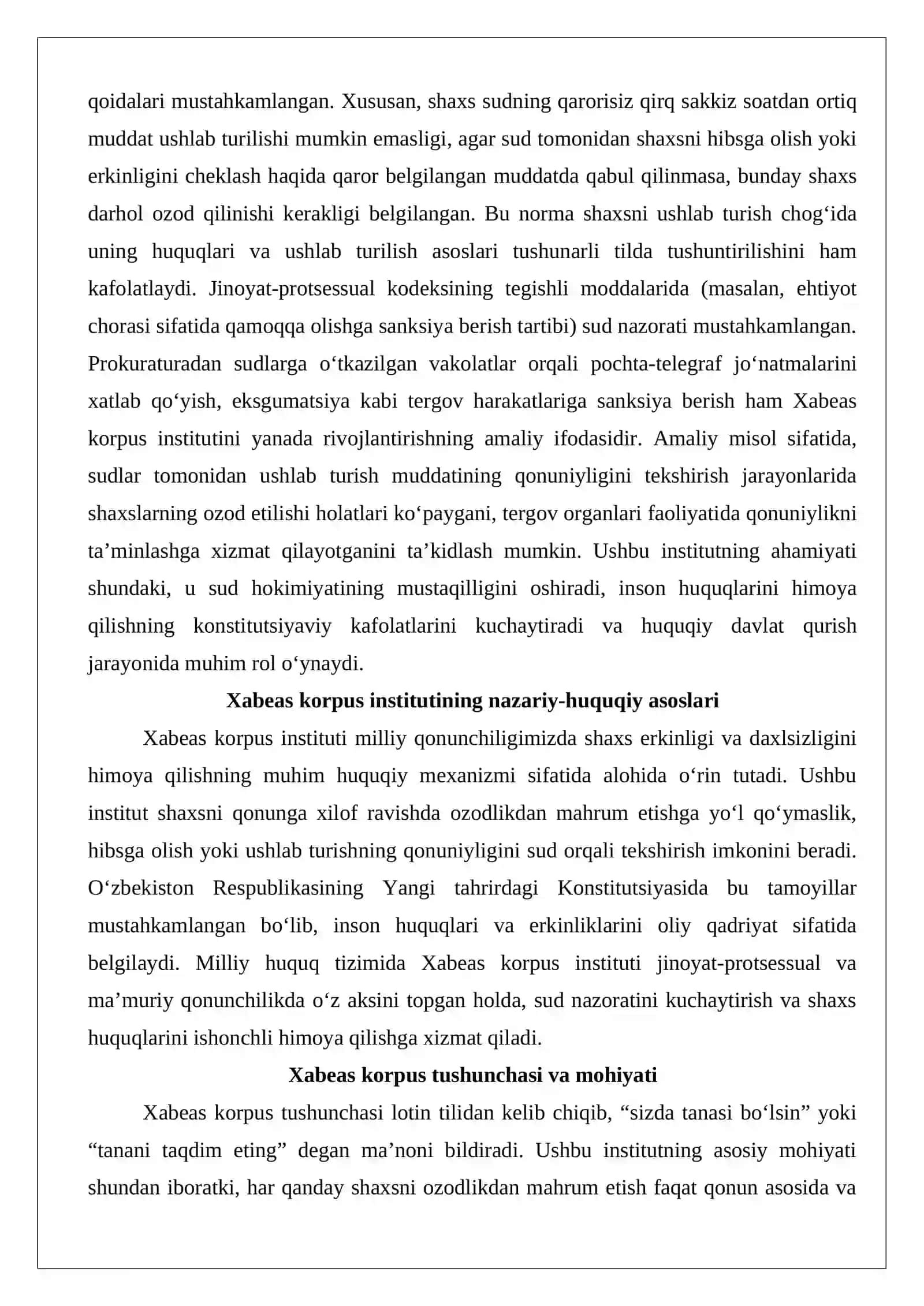 Milliy qonunchiligimizda Xabeas Korpus institute 3