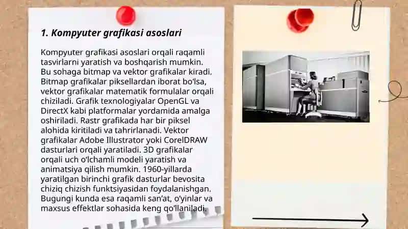 Kompyuter grafikasi va ularning turlari 3