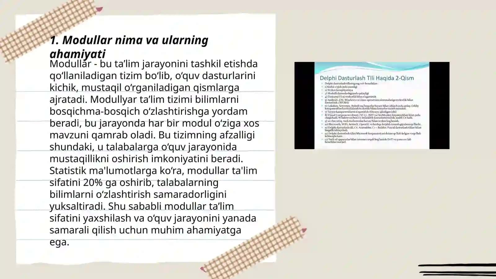 Modullar nima va ularning ahamiyati 3