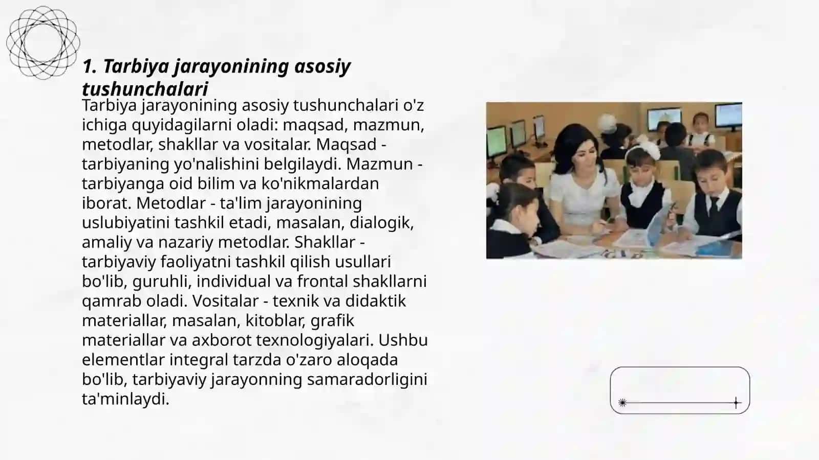Tarbiya jarayonining mohiyati va mazmuni 3