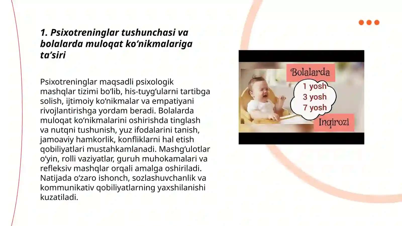 Psixotreninglar asosida bolalarda muloqat koʻnikmalari rivojlantirish 3