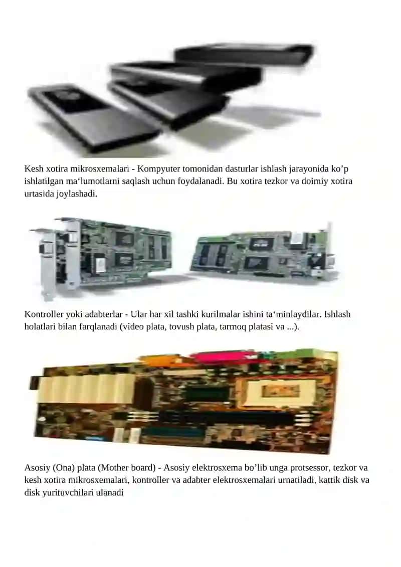 Zamonaviy kompyuterlar va ularning arxitekturasi 3