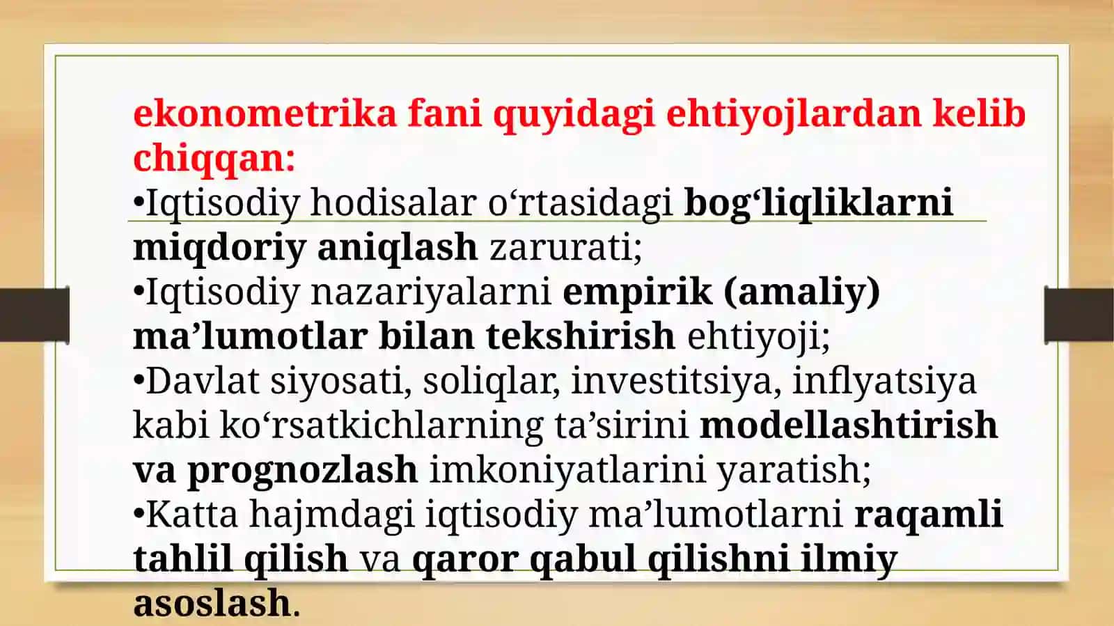 Ekonometrika tarixi taqdimot 3