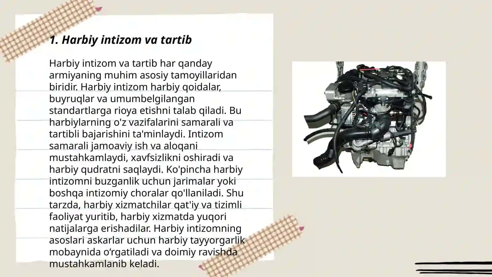 Harbiy xizmatchilarga nisbatan xizmat bóyicha cheklash va intizomiy qismga jónatish tariqasidagi jazolar 3