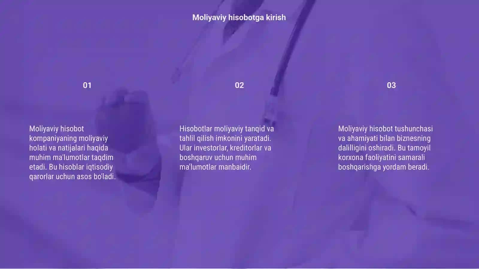 Moliyaviy hisobot tushunchasi mazmuni va ahamiyati 3