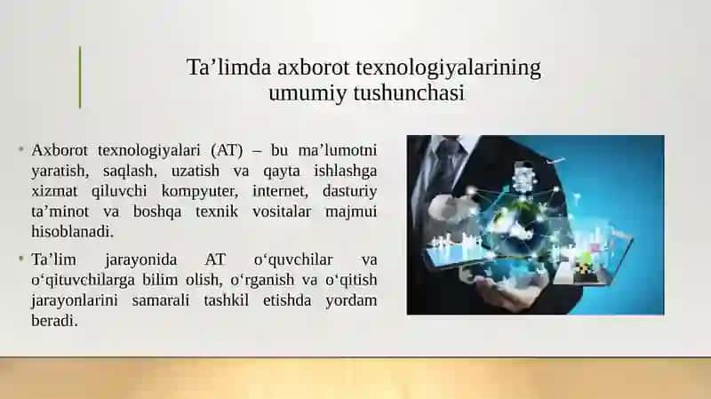 Axborot texnologiyalarning taʼlimdagi oʻrni 3