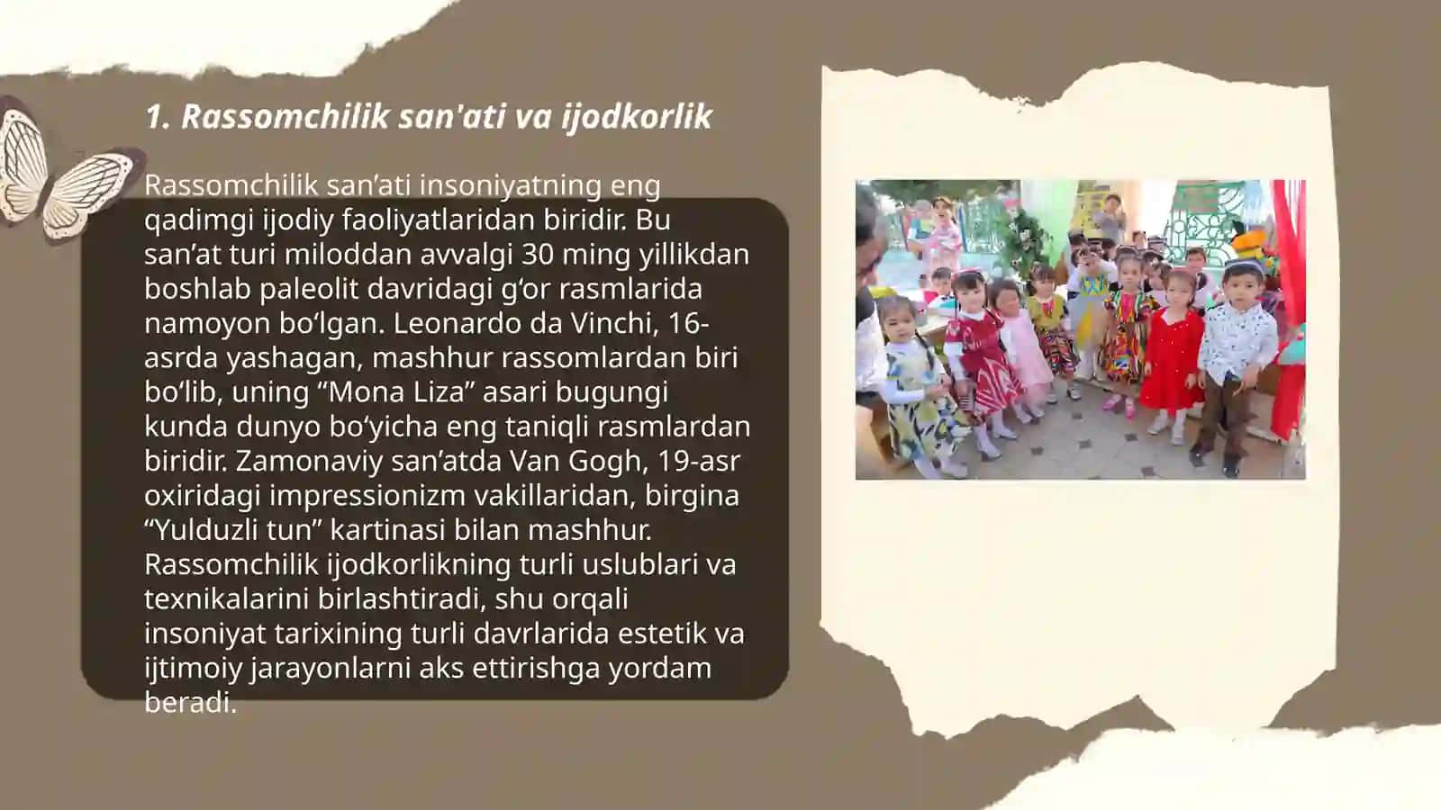 Rassomchilik san'ati va ijodkorlik 3