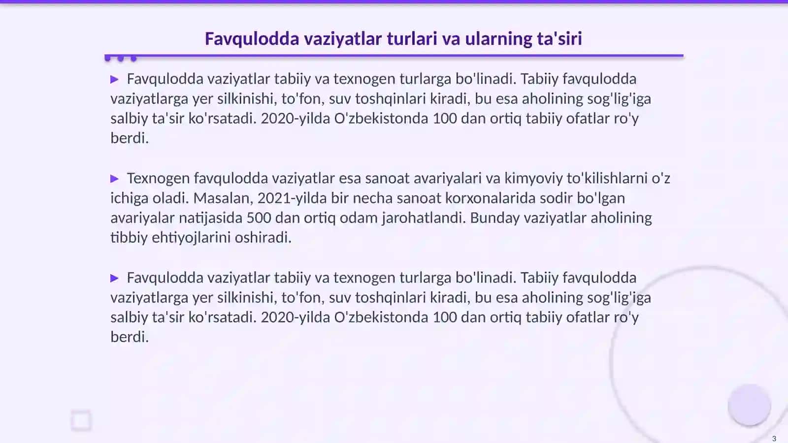Evakuatsiyalash jarayonida Tibbiy Ta'minlash 3