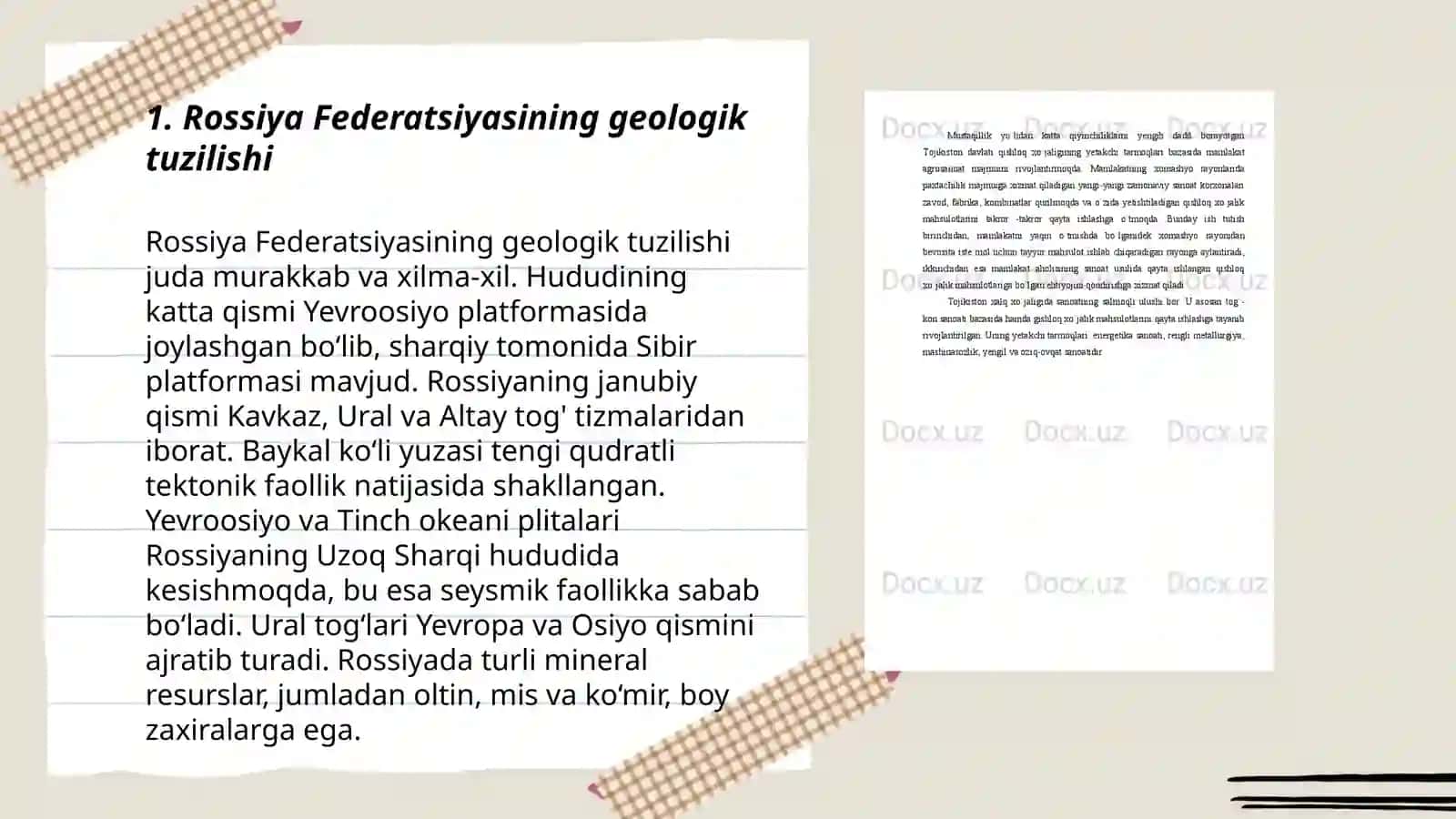 Rossiya Federatsiyasining tabiiy sharoiti resurslari aholisi iqtisodiyoti boshqaruv shakli 3