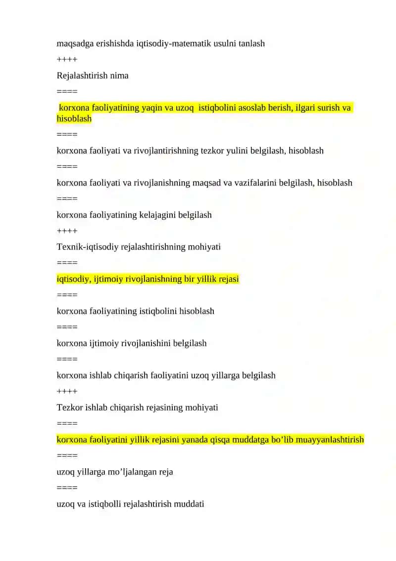 Biznes rejasi tuzish 3