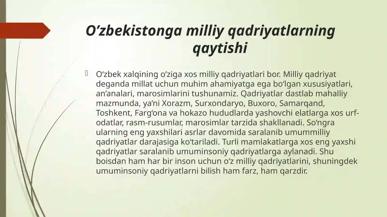 MUSTAQILLIK YILLARIDA O‘ZBEKISTONDAGI MA’NAVIY VA MADANIY TARAQQIYOT 3