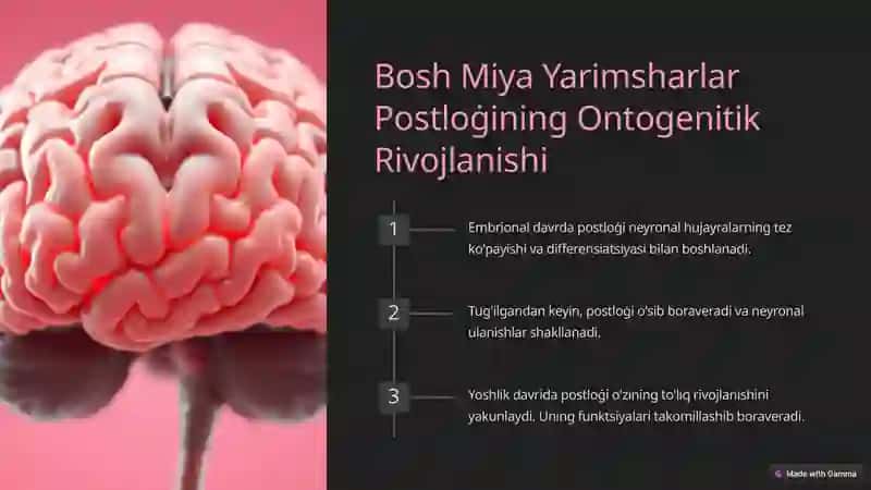 Bosh Miya Yarimsharlar Postloġining Morfogenezi 3