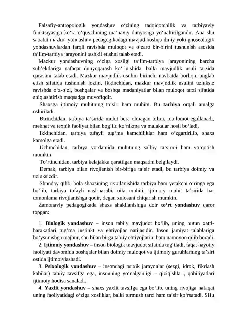 Shaxs rivojlanishining unumiy qonuniyatlari 3