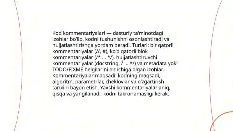 Kodni xujjatlashtirish 3