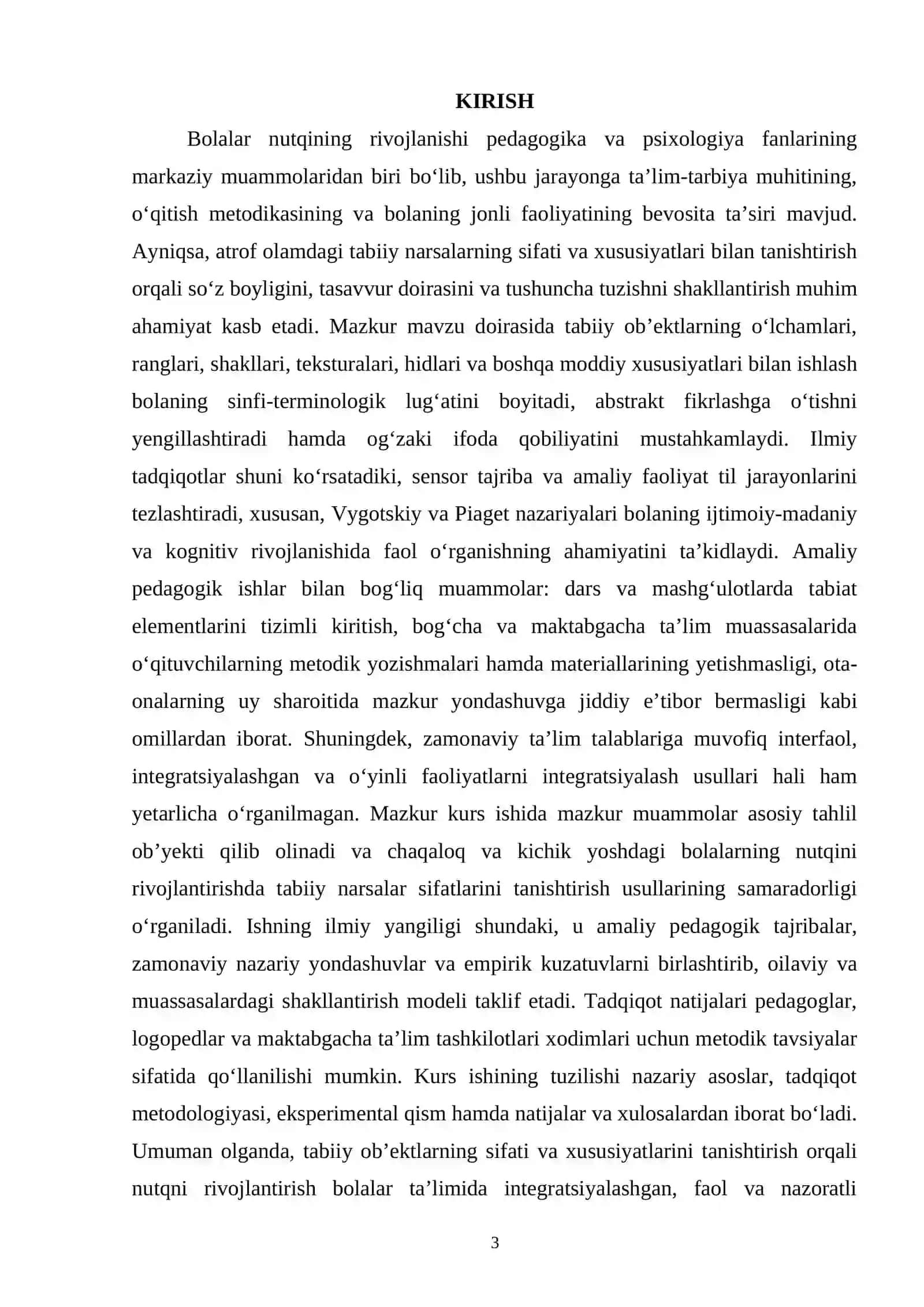 Bоlаlаrni ​​аtrоf оlаm tabiatdagi narsalаrning sifаti vа xususiyаti bilаn tаnishtirish оrqli nutqini оʻstirish 3
