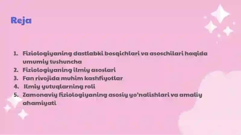 Fiziologiya fanining rivojlanish tarixi 3
