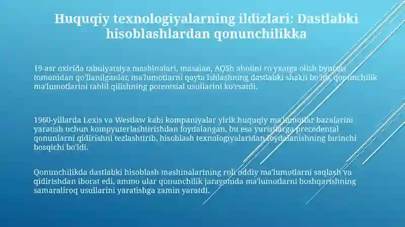 Legal techning tarixiy kelib chiqishi 3